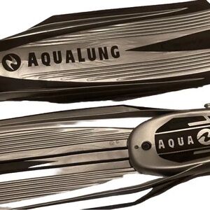 AquaLung Black and Silver Diving Fins swimming